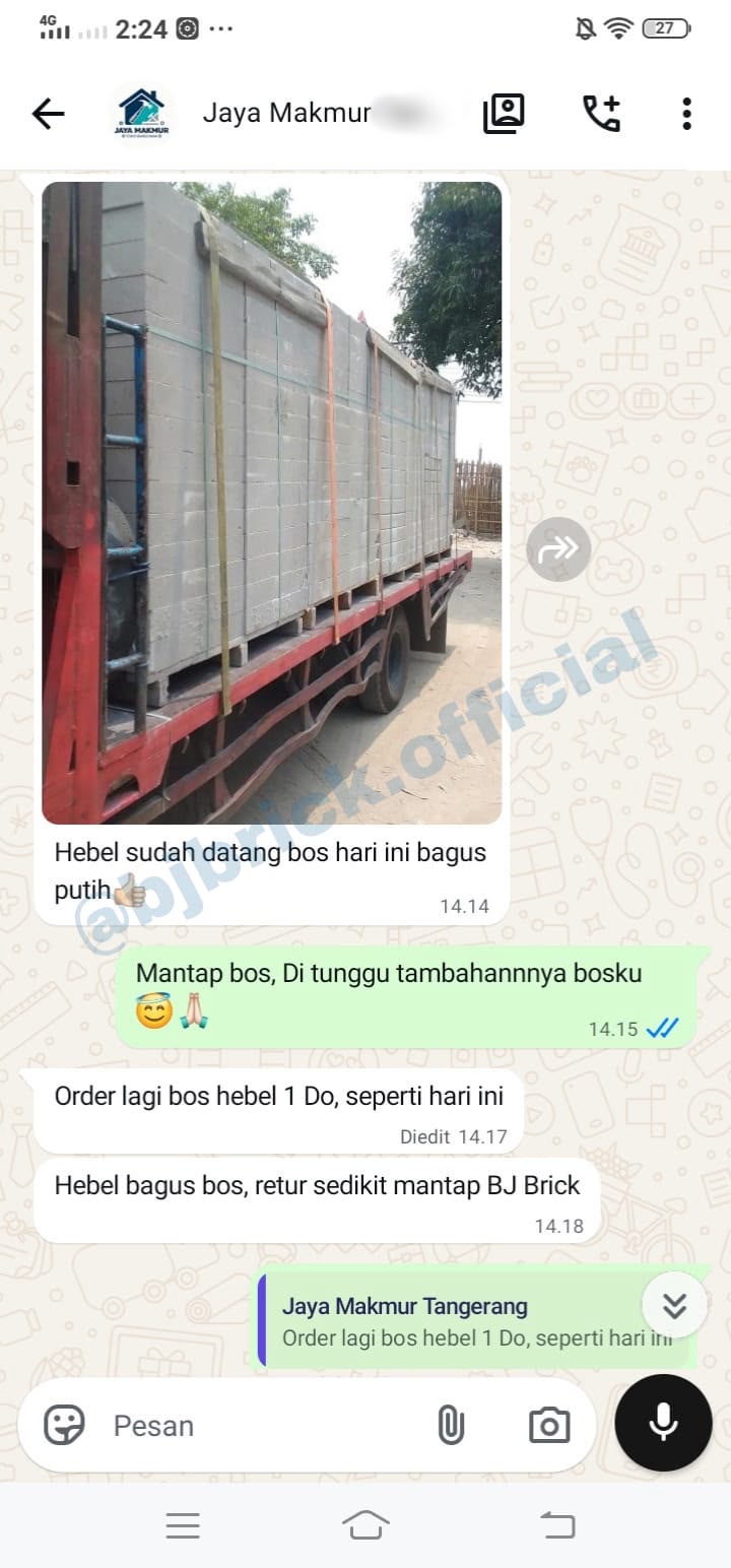 Testimoni pelanggan BJ BRICK