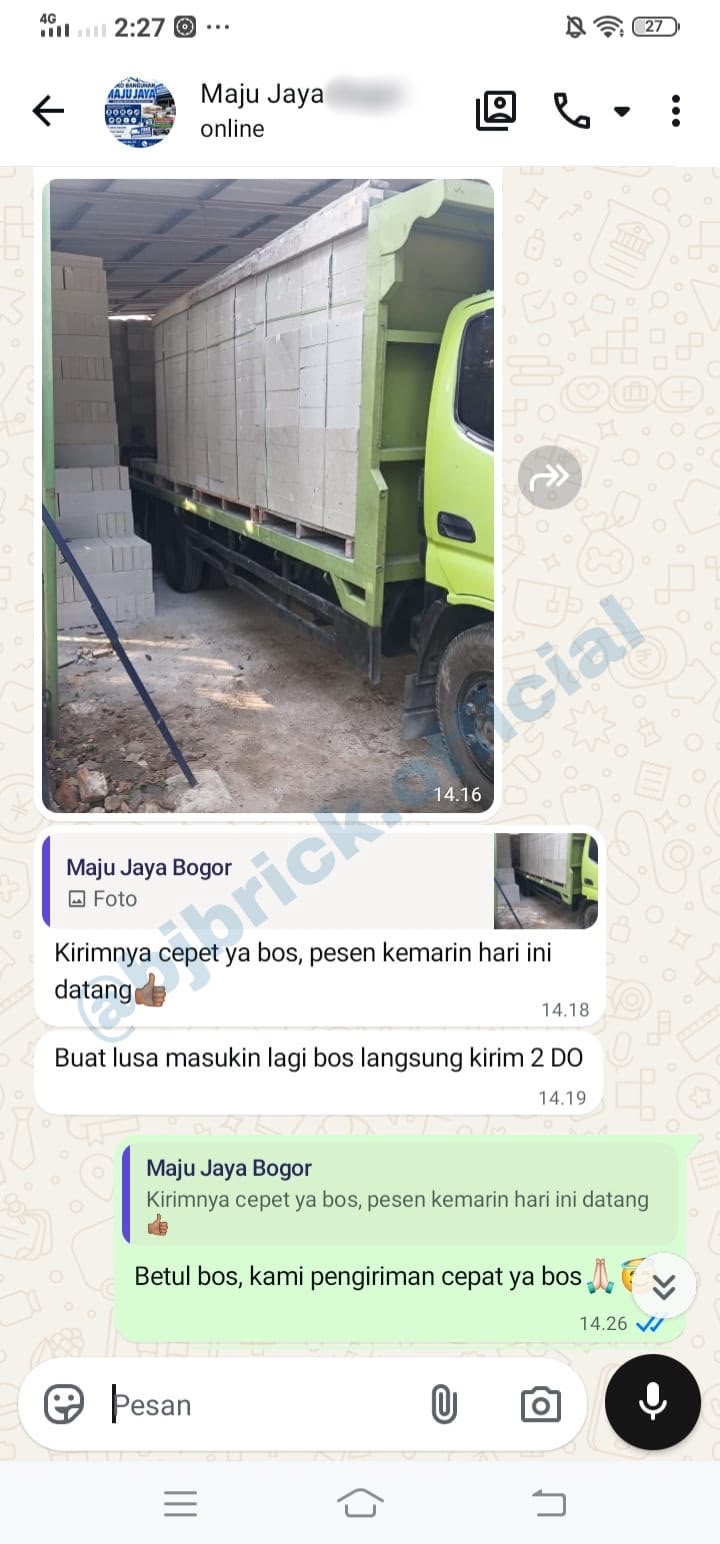 Testimoni pelanggan BJ BRICK